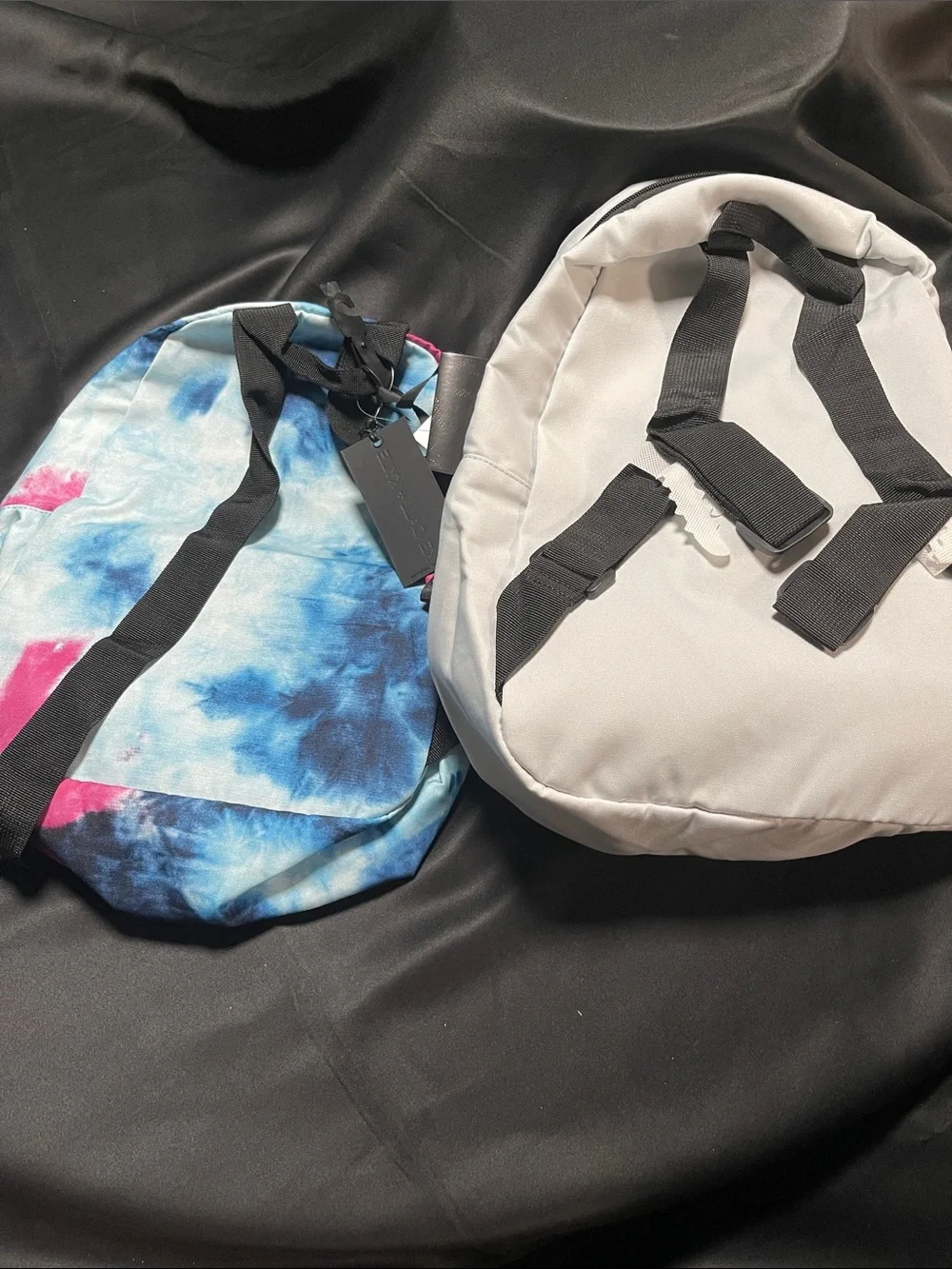 Kendall & Kylie Tie-Dye Backpack Duo in Pink, Blue & Black